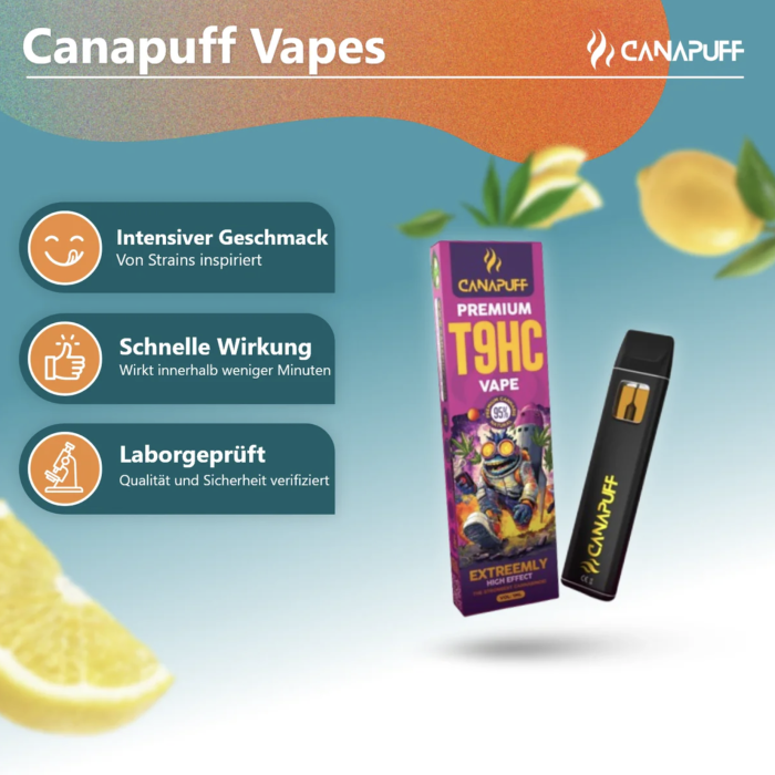Canapuff T9HC Vape - Extreemly 1ml I 95%