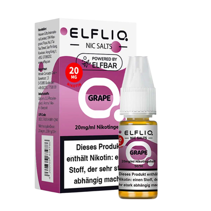 Elfliq Liquid by Elfbar - Grape Nikotinsalz 10ml | 20mg/ml