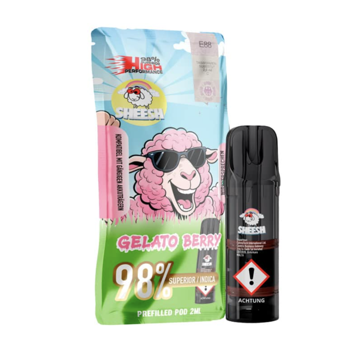Sheesh Signature Superior Pod - Gelato Berry 2ml | 98% Blend Hybrid