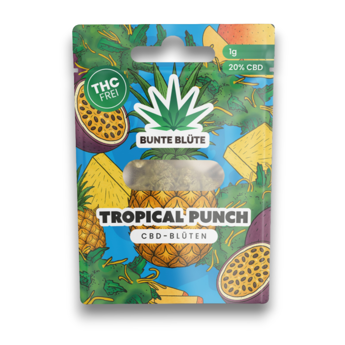 Bunte Blüte CBD-Blüte - Tropical Punch | 1g