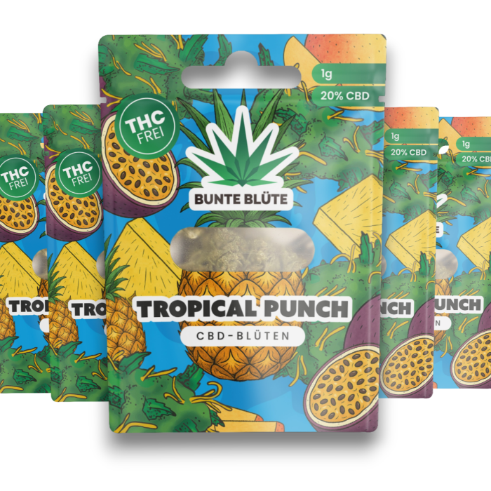 Bunte Blüte CBD-Blüte - Tropical Punch | 1g