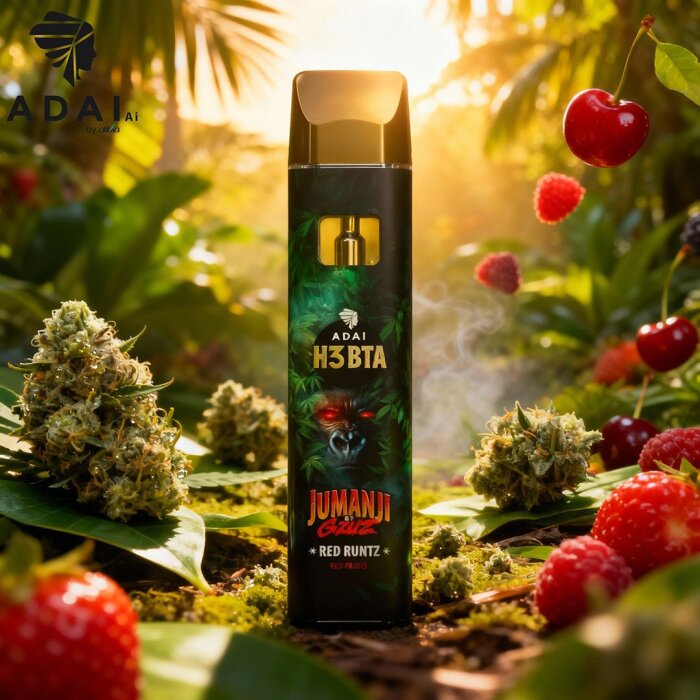 Jumanji by GZUZ H3BTA Vape - Red Runtz (Red Fruits) 1ml | 96%