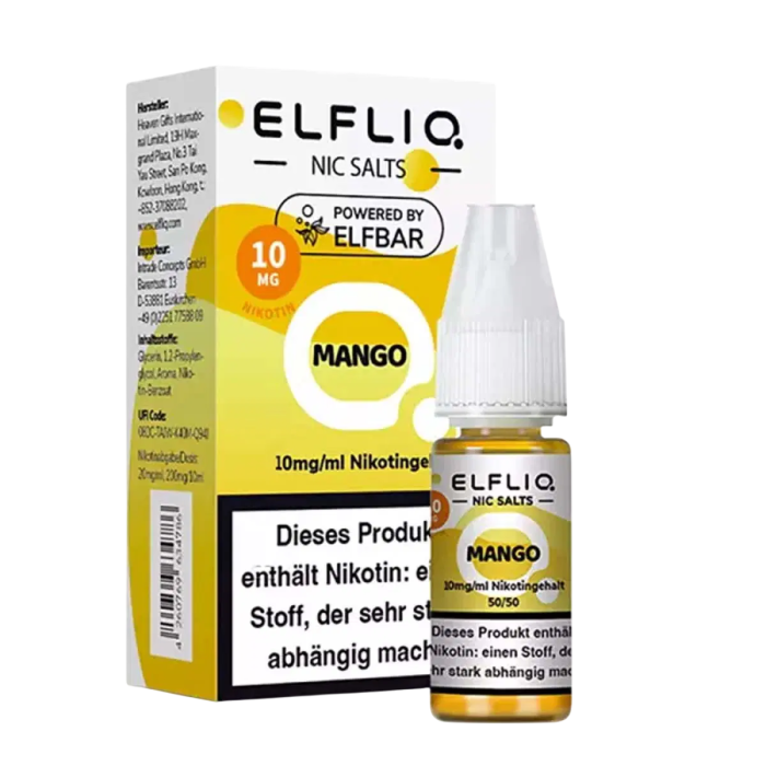 Elfliq Liquid by Elfbar - Mango Nikotinsalz 10ml | 10mg/ml