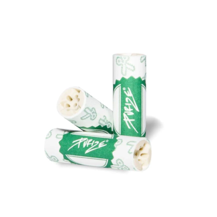Purize Aktivkohlefilter - Regular Size 9mm Weiß | 50 Stück