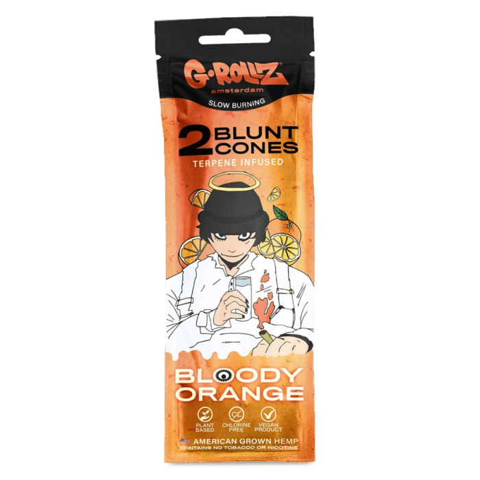 G-Rollz Pre- Rolled Hemp Cones - Bloody Orange