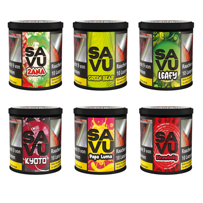 Savu Shishatabak - verschiedene Sorten 200g