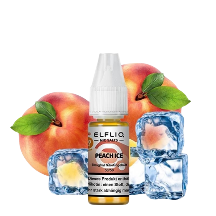 Elfliq Liquid by Elfbar - Peach Ice Nikotinsalz 10ml | 20mg/ml
