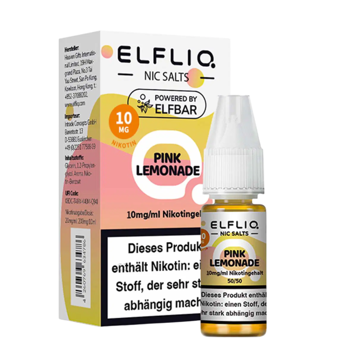 Elfliq Liquid by Elfbar - Pink Lemonade Nikotinsalz 10ml | 10mg/ml