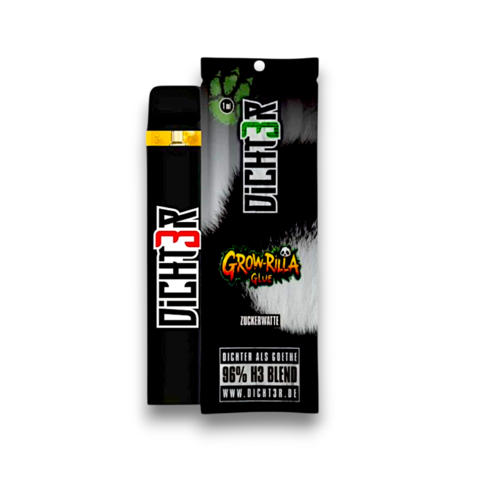 Dicht3r H3 Vape - Grow-Rilla Glue 1ml | 96% Blend