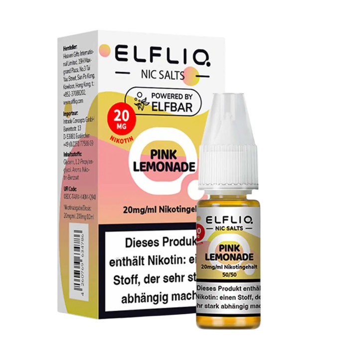 Elfliq Liquid by Elfbar - Pink Lemonade Nikotinsalz 10ml | 20mg/ml