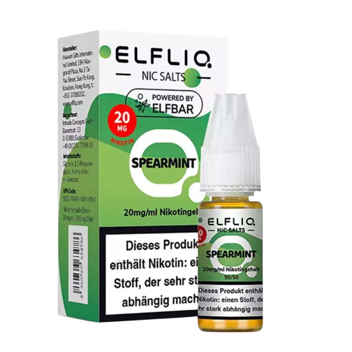Elfliq Liquid by Elfbar - Spearmint Nikotinsalz 10ml | 20mg/ml
