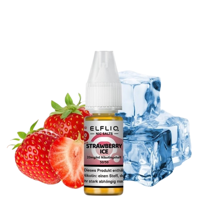 Elfliq Liquid by Elfbar - Strawberry Ice Nikotinsalz 10ml | 10mg/ml