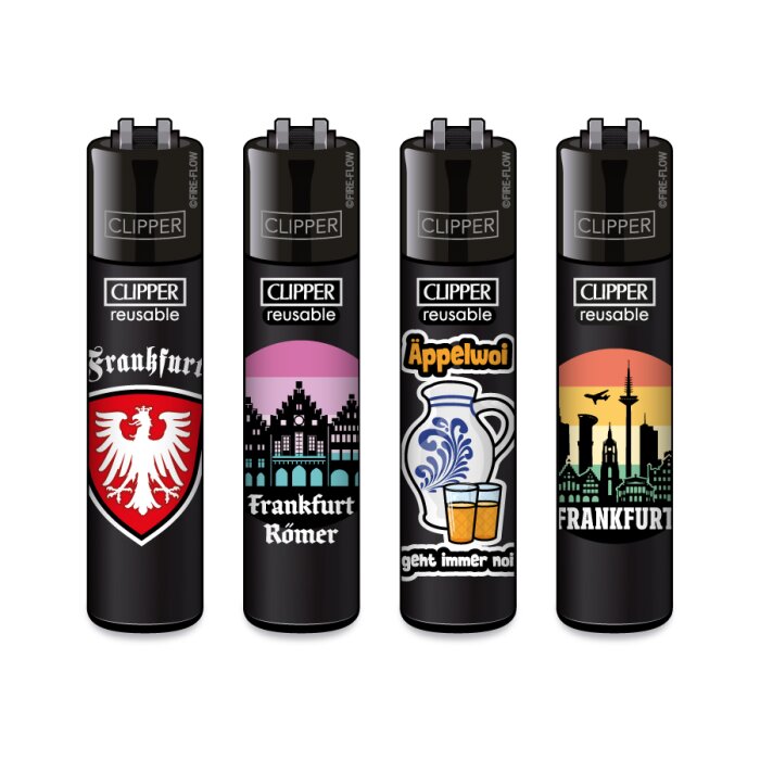 Clipper Feuerzeuge - FFX Frankfurt | 48St. Display