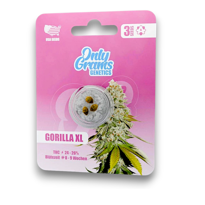 OnlyGrams Genetics Cannabis Samen - Gorilla XL | 3 St&uuml;ck pro Packung