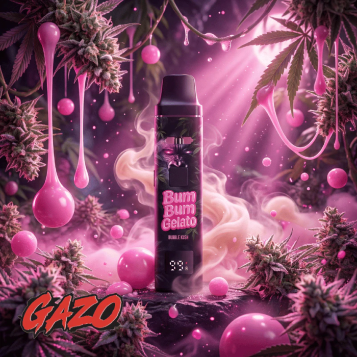 Gazo PRO H3BTA Vape - BumBum Gelato | 1ml