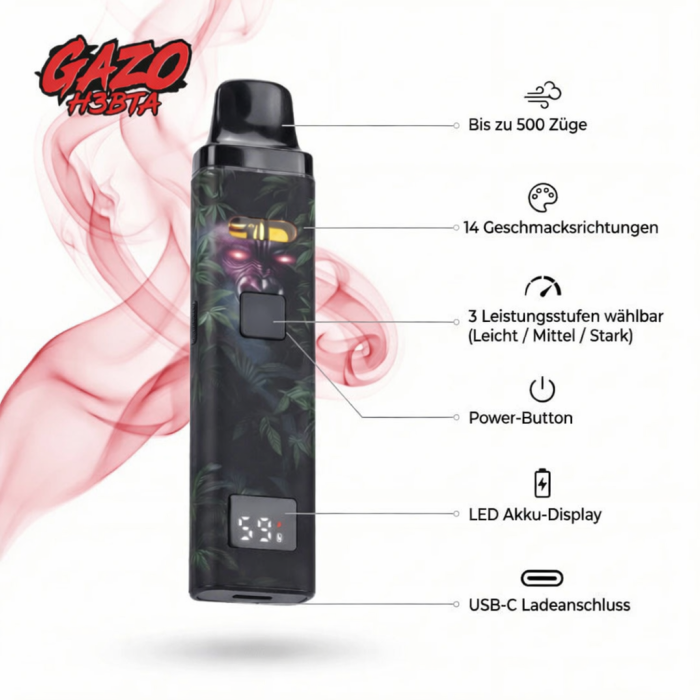 Gazo PRO H3BTA Vape - BumBum Gelato | 1ml