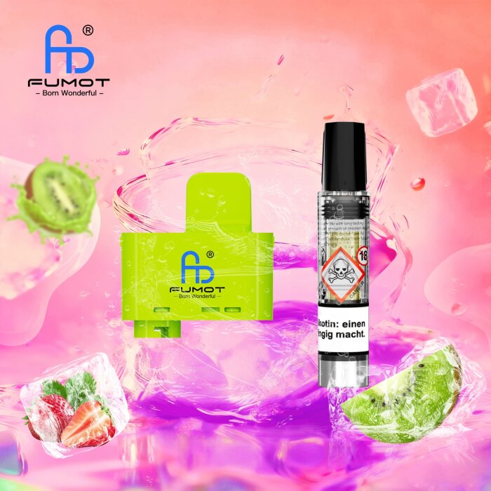 RandM Tornado Big Puff Prefilled Pod - Strawberry Kiwi 10ml | 20mg/g