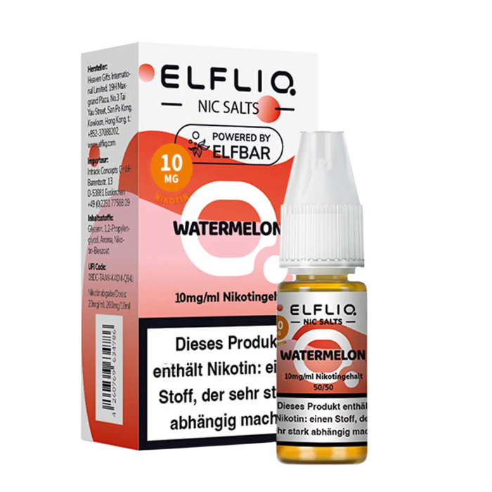 Elfliq Liquid by Elfbar - Watermelon Nikotinsalz 10ml | 10mg/ml