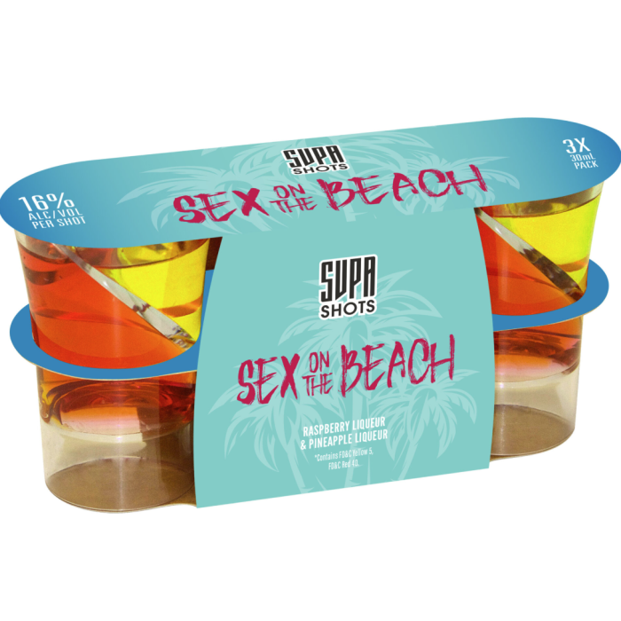 Supa Shots - Sex on the Beach 3x30ml | 16% alc.