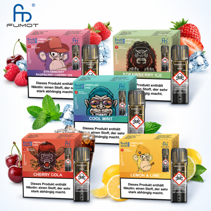 Randm Tornado Prefilled Pod - verschiedene Sorten 2x2ml | 20mg/ml