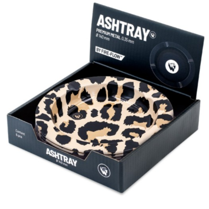 Fire-Flow Metal Aschenbecher - Leopard | 135mm
