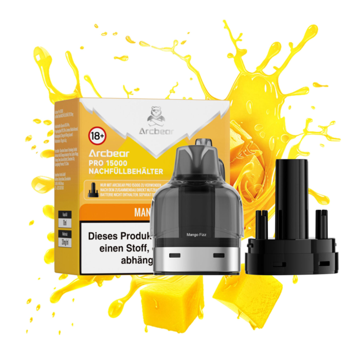 Arcbear Pro 15000 Nachfüllbehälter - Mango Fizz 10 + 0ml | 20mg/ml
