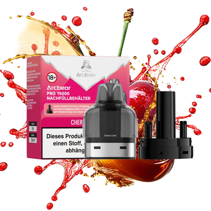 Arcbear Pro 15000 Nachfüllbehälter - Cherry Cola Ice 10 + 0ml | 20mg/ml