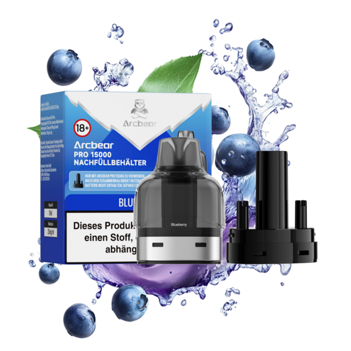 Arcbear Pro 15000 Nachf&uuml;llbeh&auml;lter - Blueberry 10 + 0ml | 20mg/ml