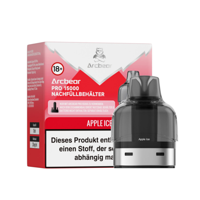 Arcbear Pro 15000 Nachfüllbehälter - Apple Ice 10 + 0ml | 20mg/ml