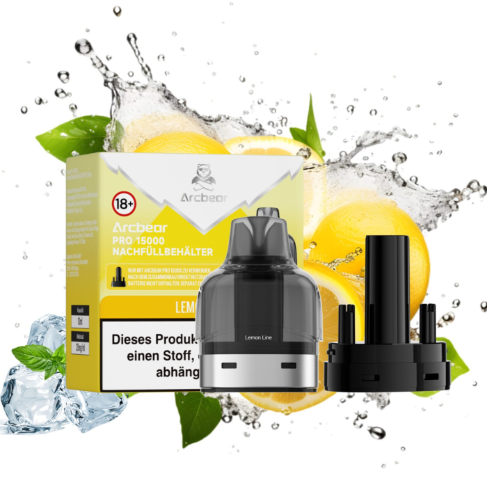 Arcbear Pro 15000 Nachfüllbehälter - Lemon Lime 10 + 0ml | 20mg/ml