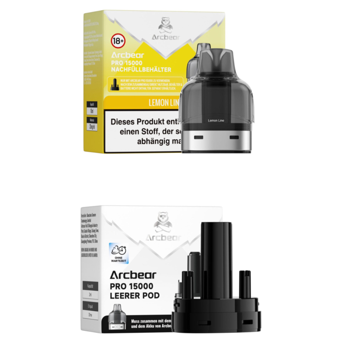 Arcbear Pro 15000 Nachfüllbehälter - Lemon Lime 10 + 0ml | 20mg/ml