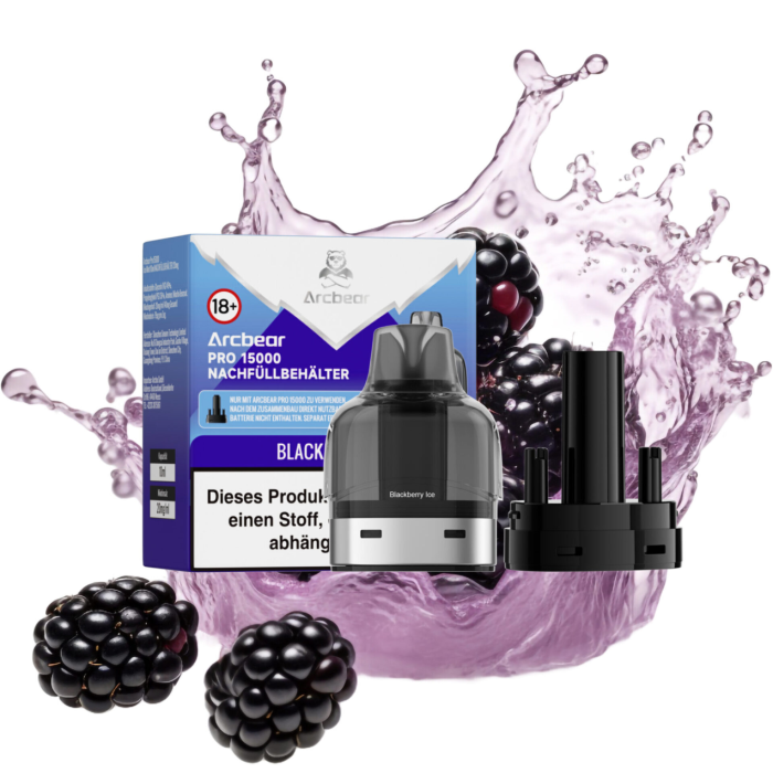 Arcbear Pro 15000 Nachfüllbehälter - Blackberry Ice 10 + 0ml | 20mg/ml