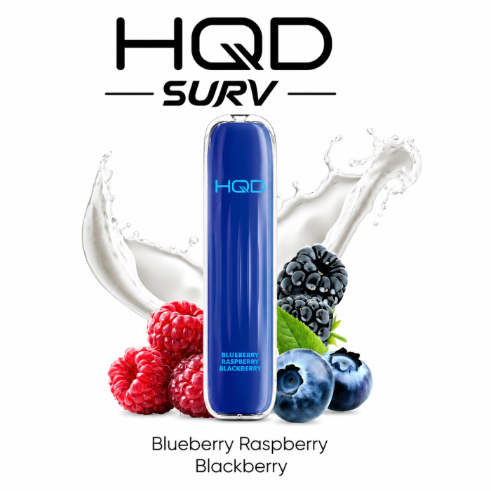 HQD Surv Einweg Vape - Blueberry Raspberry Blackberry 2ml | 18mg/ml - NEU