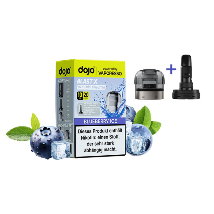 DOJO Blast X Prefilled Pods - Blueberry Ice 10ml | 20mg/ml