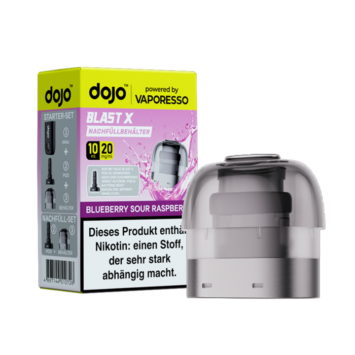 DOJO Blast X Prefilled Pods - Blueberry Sour Raspberry 10ml | 20mg/ml