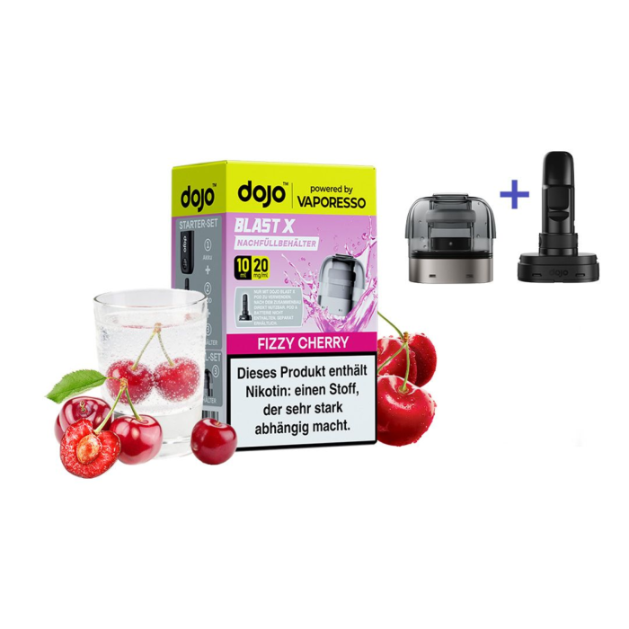 DOJO Blast X Prefilled Pods - Fizzy Cherry 10ml | 20mg/ml