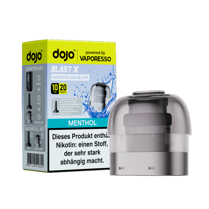 DOJO Blast X Prefilled Pods - Menthol 10ml | 20mg/ml