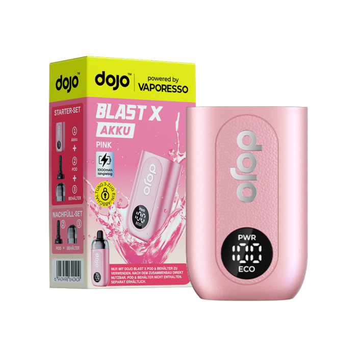 DOJO Blast X Basisgerät (Akkuträger) - Pink | 1000mAh