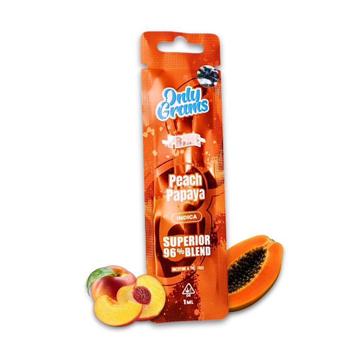 OnlyGrams Superior Vape - Peach Papaya 1ml I 96% Blend Indica