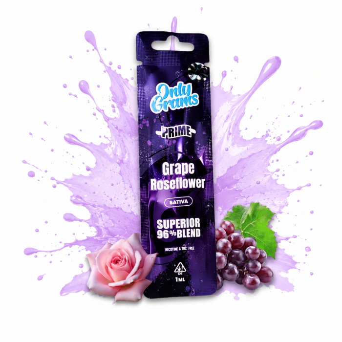 OnlyGrams Superior Vape - Grape Roseflower 1ml I 96% Blend Sativa