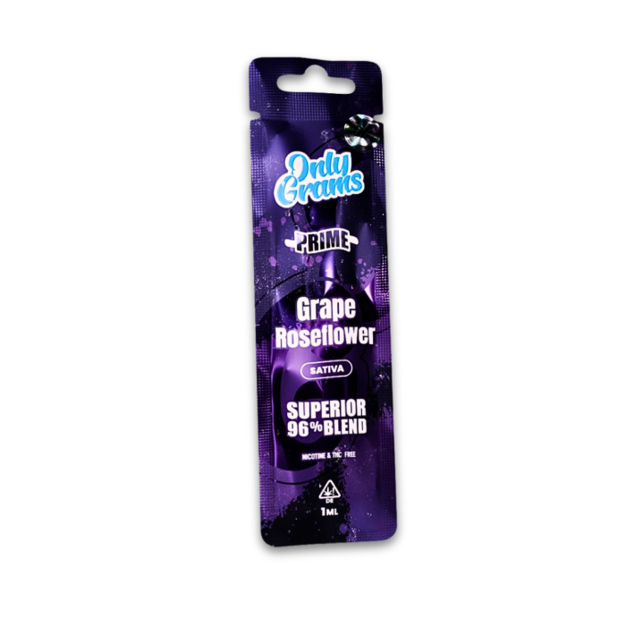 OnlyGrams Superior Vape - Grape Roseflower 1ml I 96% Blend Sativa