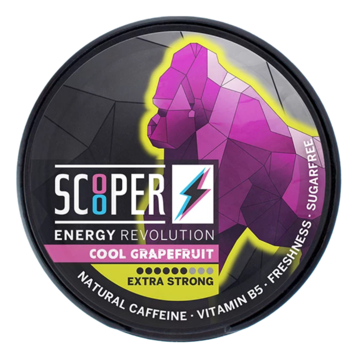 Scooper Energy Pouch - Cool Grapefruit Extra Strong | 80mg Koffein