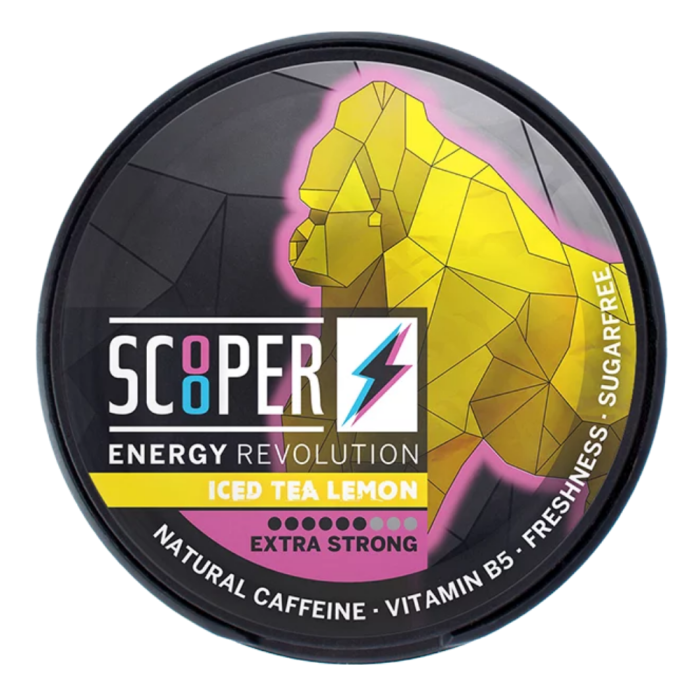 Scooper Energy Pouch - Iced Tea Lemon Extra Strong | 80mg Koffein