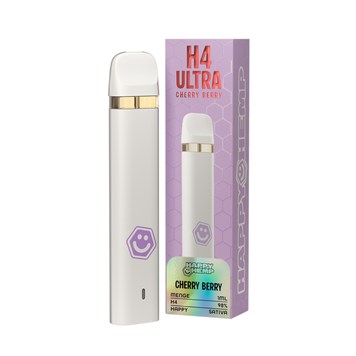 Happy Hemp H4 Ultra Vape - Cherry Berry 1ml I 98%