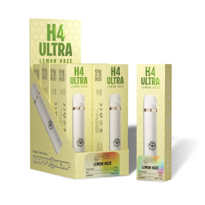 Happy Hemp H4 Ultra Vape - Lemon Haze 1ml I 98%