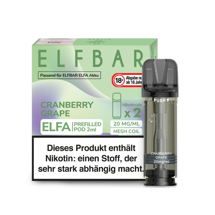 Elfa Prefilled Pod - Cranberry Grape 2x2ml | 20mg/ml *AUSLAUFARTIKEL*