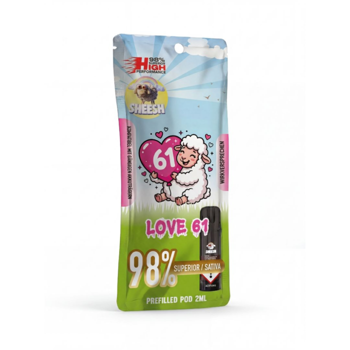 Sheesh Signature Superior Pod - Love 61 2ml | 98% Blend Sativa