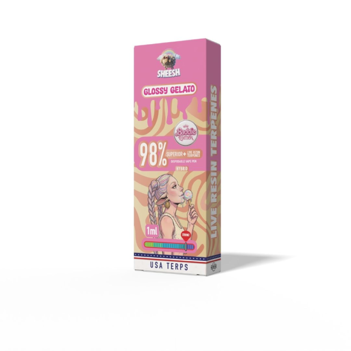 Sheesh Superior Vape - Glossy Gelato 1ml I 98% Blend Hybrid
