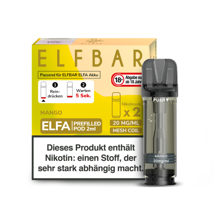 Elfa Prefilled Pod - Mango 2x2ml | 20mg/ml