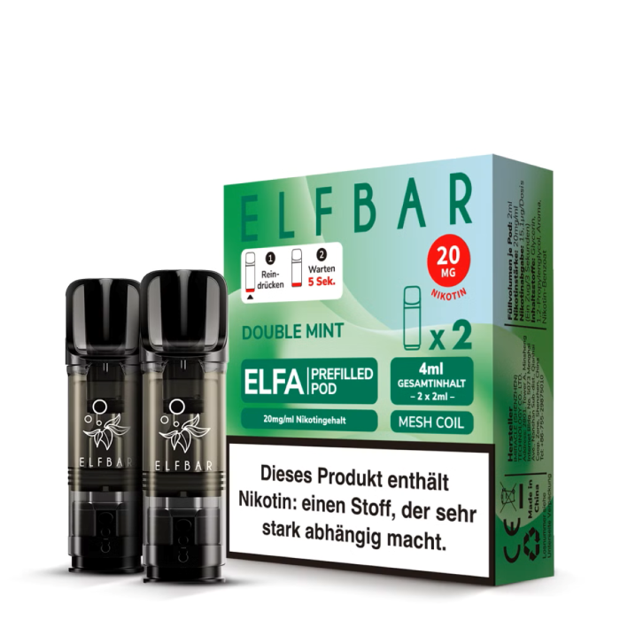Elfa Prefilled Pod - Double Mint 2x2ml | 20mg/ml